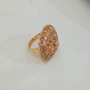 Golden Color Large Ring For Women