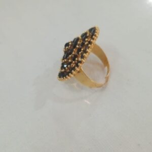 Golden And Black Colour Ring For Women