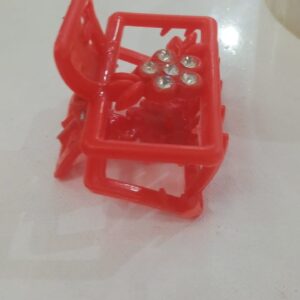 Red Colour Plastic Hair Claw Clips For Women