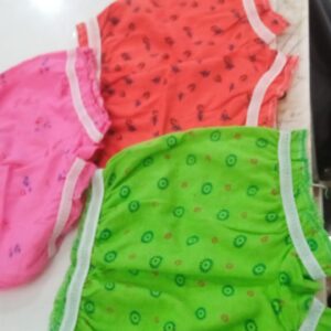 Multicolor Cotton Shorts Size 6Month For Kids Pack Of 3