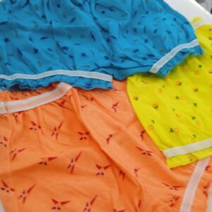 Multicolor Cotton Shorts Size 1 Year For Kids Pack Of 3