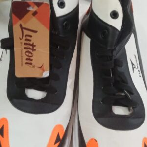 White And Black Stylish Comfortable High Ankle Sneakers Shoes For Men Size 10