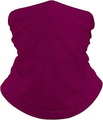 Maroon Cotton Face Mask For Men Women