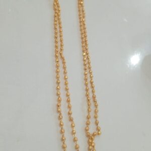 Golden Colour Double Layer Ball Chain For Women