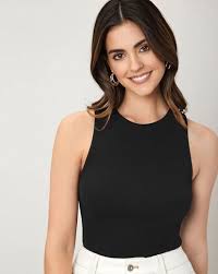 Black Colour Tank Top Size Xs For Women