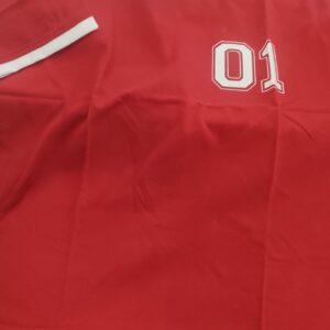 Womens Red Slim Fit Sports Inspired Casual T Shirt Size L