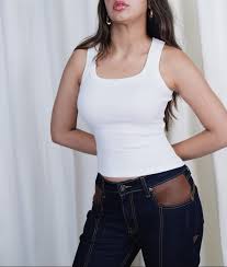 Tank Top White Color For Women Size S